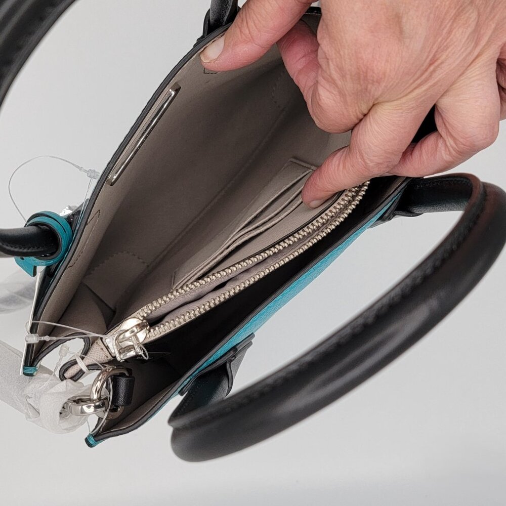 Michael Kors Mercer Color-Block Leather Cross Body - Picture 8 of 13